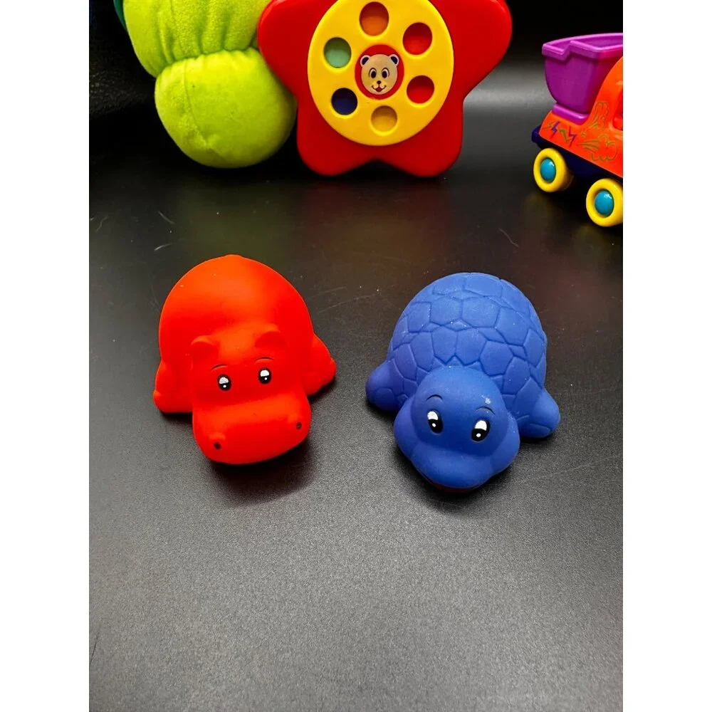 Vintage lot of‎ baby toys Playskool Glo Worm Blue READ